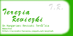 terezia reviczki business card